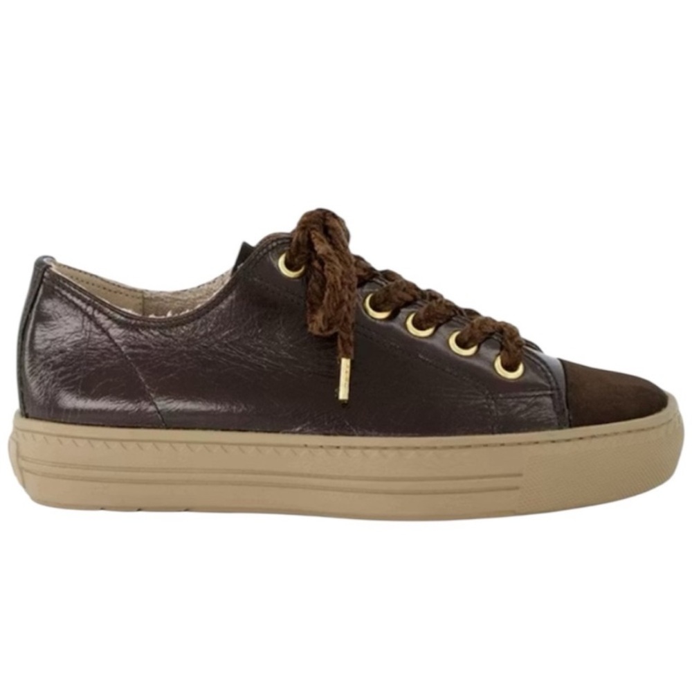 Brown patent/suede Leather Sneakers. US sizes - Picture 2 of 4